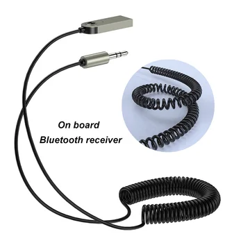 Evrensel Ses Alıcısı Ses Müzik Mic Handsfree Adaptörü Bluetooth uyumlu araba hoparlörü Bluetooth uyumlu Verici