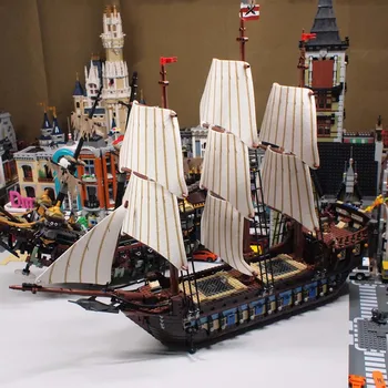 Fikirleri yaratıcı Klasik Gemi Modeli Moc Modüler Yapı Taşları Tuğla Aksiyon Figürleri Eğitici Çocuk Çocuk Kız Oyuncak
