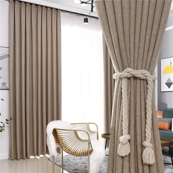 Karartma Perdeleri Oturma Odası İçin Özel Düz Renk Kalın Modern Perde Yatak Odası Kumaş Cortinas Custom Made Gölgeleme Perdeleri