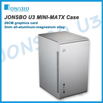 JONSBO U3 Masaüstü MATX Küçük Kasa Tüm Alüminyum USB3. 0 Bilgisayar Kasası Desteği ATX Büyük Güç Kaynağı