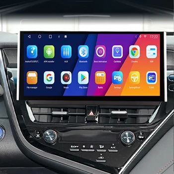 12.3 inç Ekran Araba Multimedya Video Oynatıcı Toyota Camry 2021 2022 İçin Android 12 8 + 128G Carplay DSP sesli GPS Navigasyon Radyo