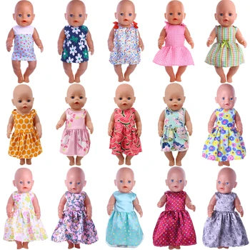 Oyuncak bebek giysileri Straplez Elbise Etek Fit 18 İnç Amerikan ve 43Cm Bebek Yeni Doğan Yeniden Doğmuş Bebek Bizim Nesil Noel Rusya Kız