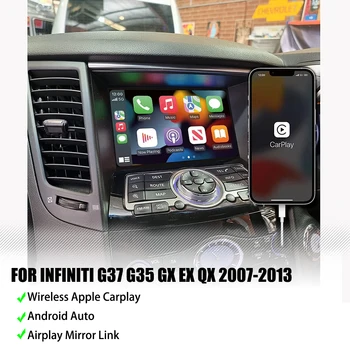 Araba OEM Apple CarPlay Infiniti G37 2011 2012 2013 G35 Q70 EX GX Kablosuz Android Otomatik Entegrasyon Telefon Ayna Ünitesi